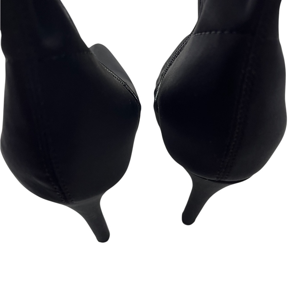Elegant,Sleek Black Ankle Women's Booties,
Boots,stiletto heel, pointed toe - Picture 5 of 8